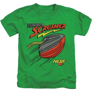 Nerf Turbo Screamer Unisex Youth Juvenile T-Shirt for Girls and Boys(Kelly Green)