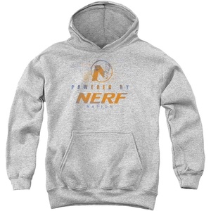 Trevco Nerf Powered By Nerf Nation Unisex Youth Pull-Over Hoodie(Athletic Heather)