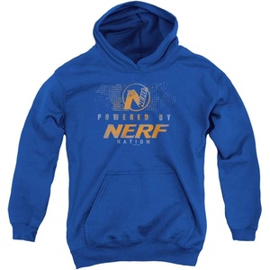 Trevco Nerf Powered By Nerf Nation Unisex Youth Pull-Over Hoodie(Royal)