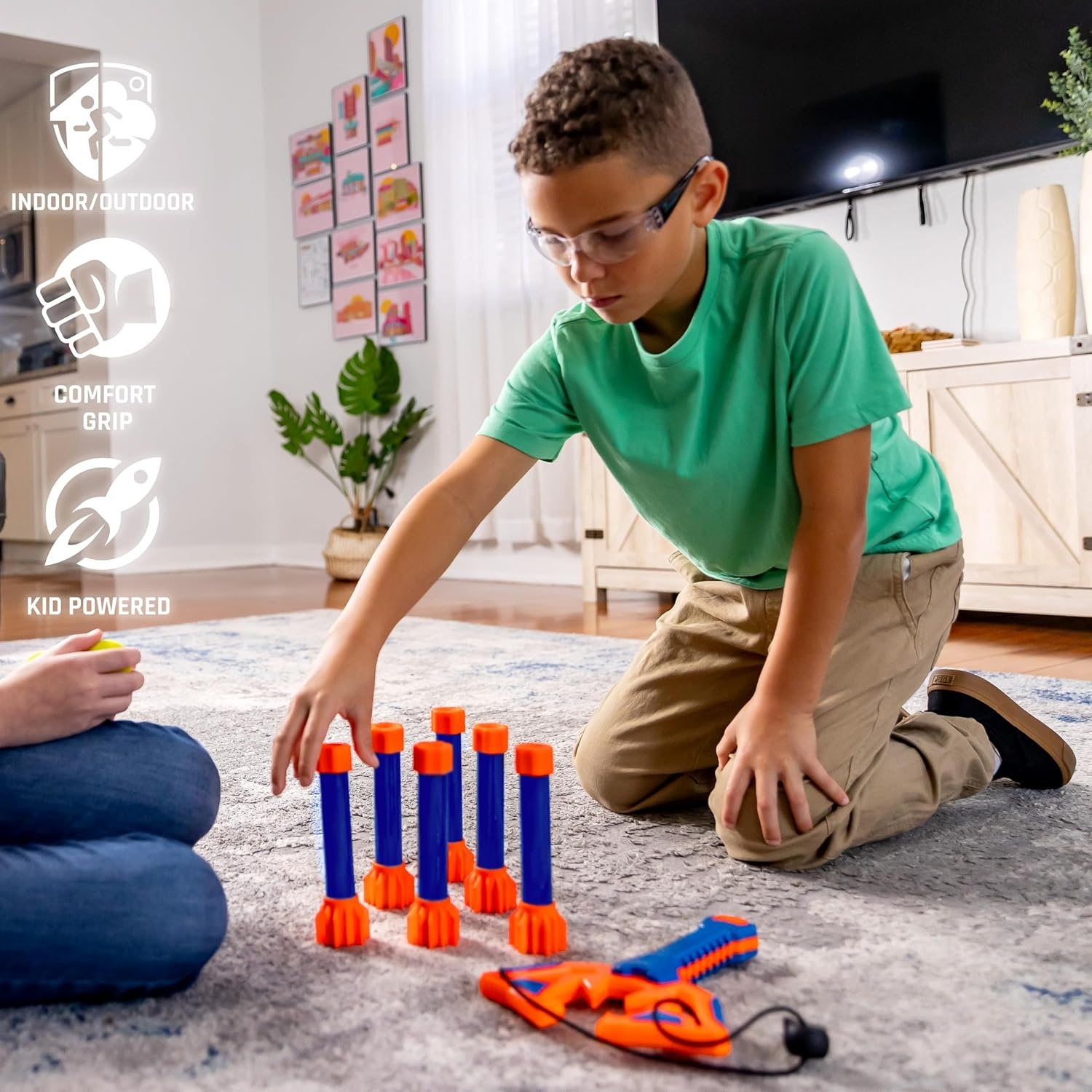 image:imageNERF Slingshot Challenge Bowling Toss Game Foam Ball Shooter