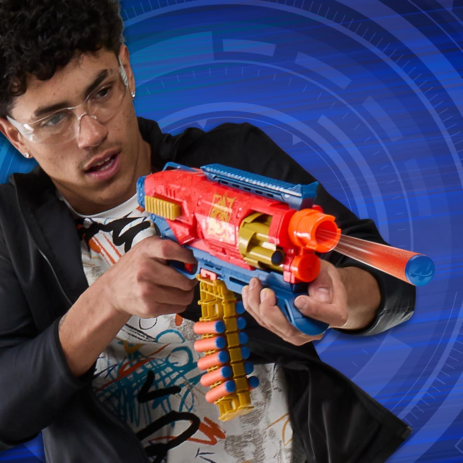 image:imageNerf Loadout Shadowspeed Recon Blaster 14Dart Storage Attachment Accessory 6Dart Revolving Cylinder 14 Nerf N1 Darts Kids Toys amp Gifts Ages 8