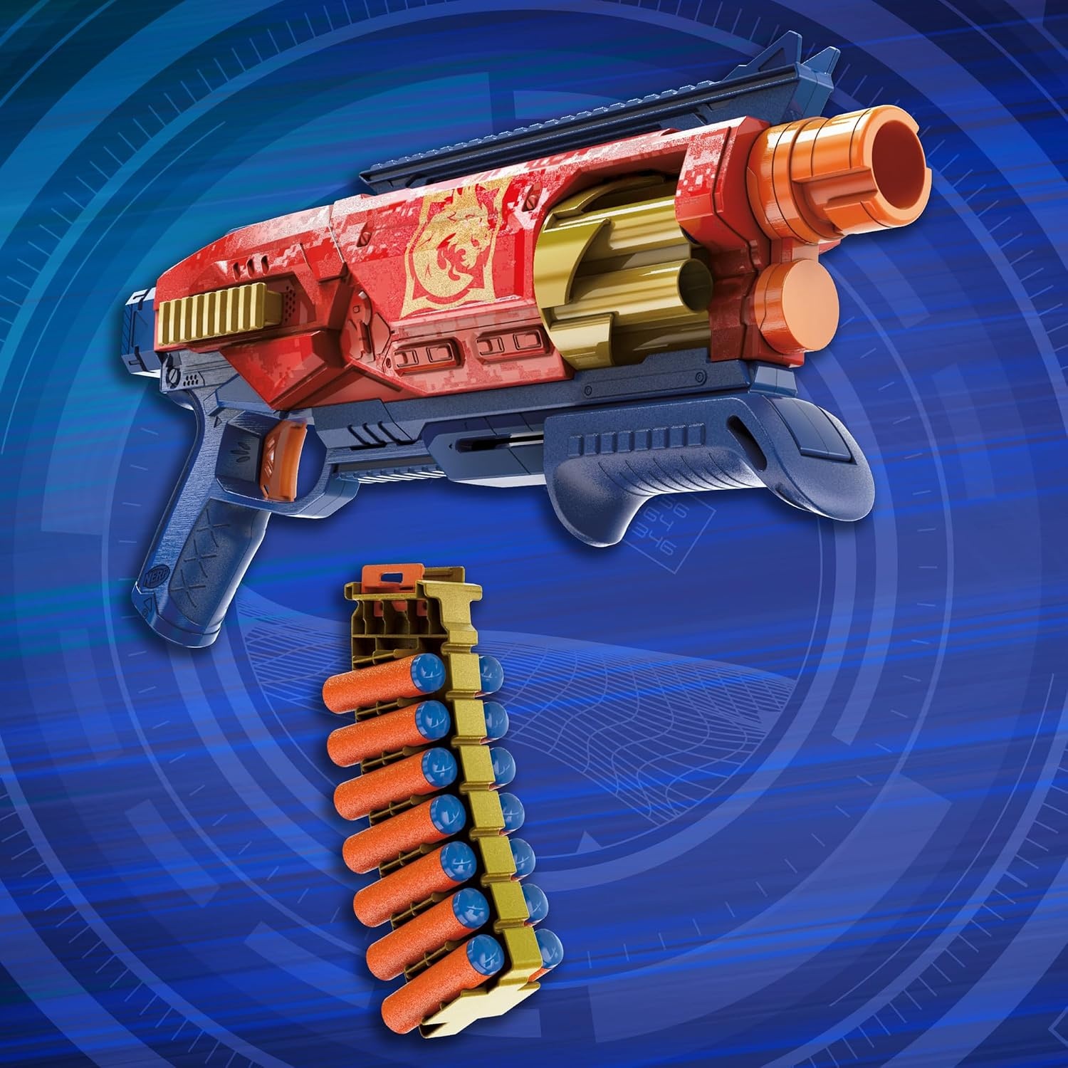 image:imageNerf Loadout Shadowspeed Recon Blaster 14Dart Storage Attachment Accessory 6Dart Revolving Cylinder 14 Nerf N1 Darts Kids Toys amp Gifts Ages 8