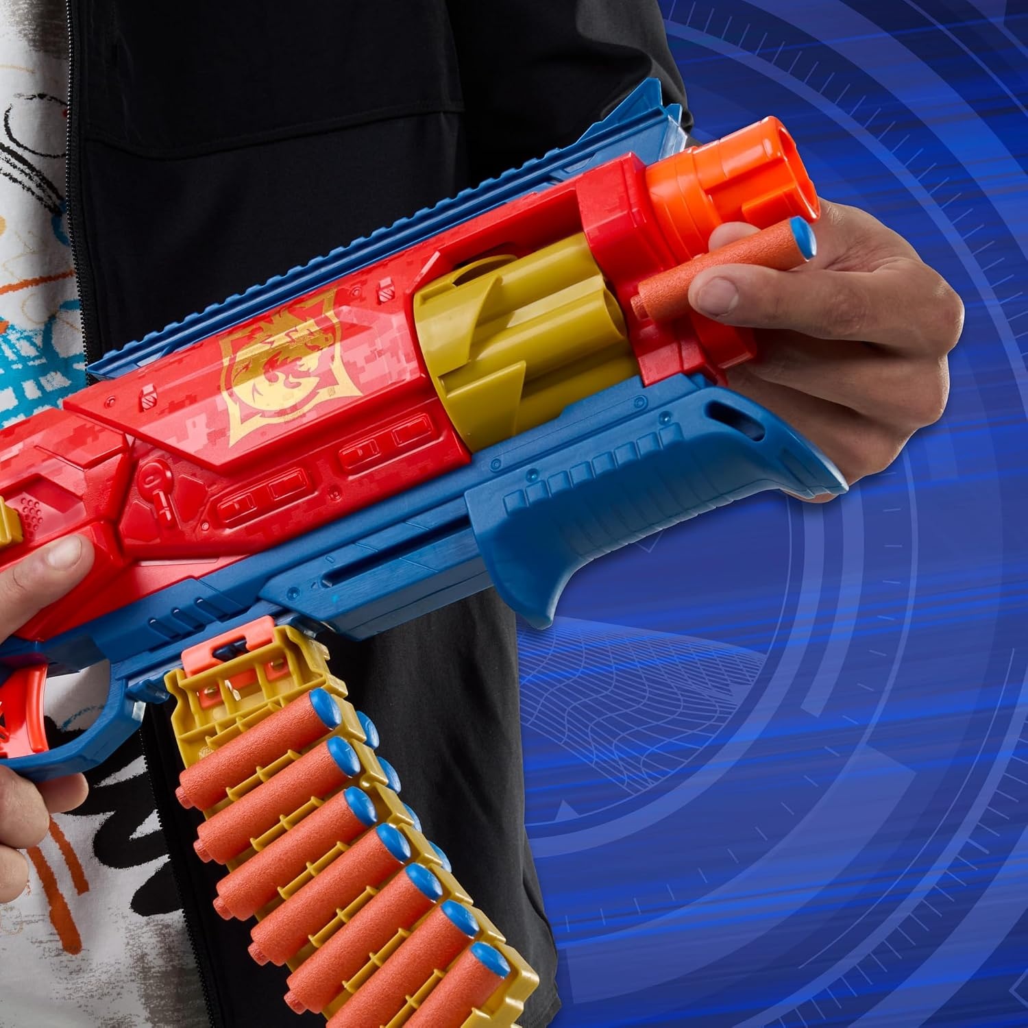 image:imageNerf Loadout Shadowspeed Recon Blaster 14Dart Storage Attachment Accessory 6Dart Revolving Cylinder 14 Nerf N1 Darts Kids Toys amp Gifts Ages 8