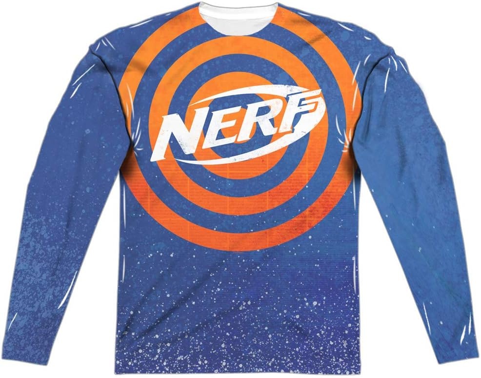 image:imageNerf Target Practice Unisex Adult LongSleeve Sublimated T Shirt for Men and Women