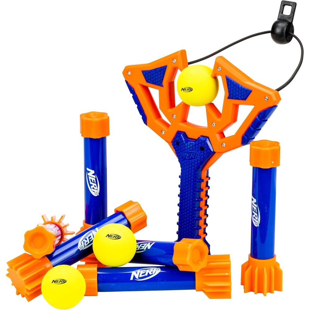 image:imageNERF Slingshot Challenge Bowling Toss Game  Foam Ball Shooter