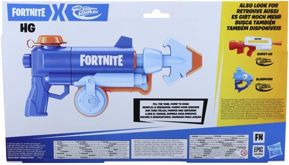 image:imageNerf Super Soaker Fortnite HG Water Blaster PumpAction Soakage for Outdoor Summer Water Games for Teens Adults