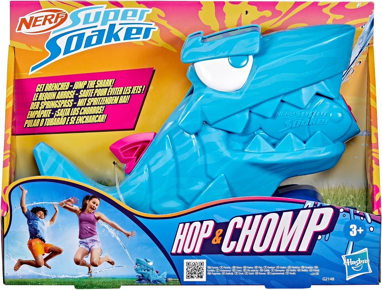image:imageNerf Super Soaker Hop amp Chomp Water Toy Sprays Streams of Water Chomping Jaws Attaches to Garden Hose Kids Outdoor Sprinkler Toys Ages 3