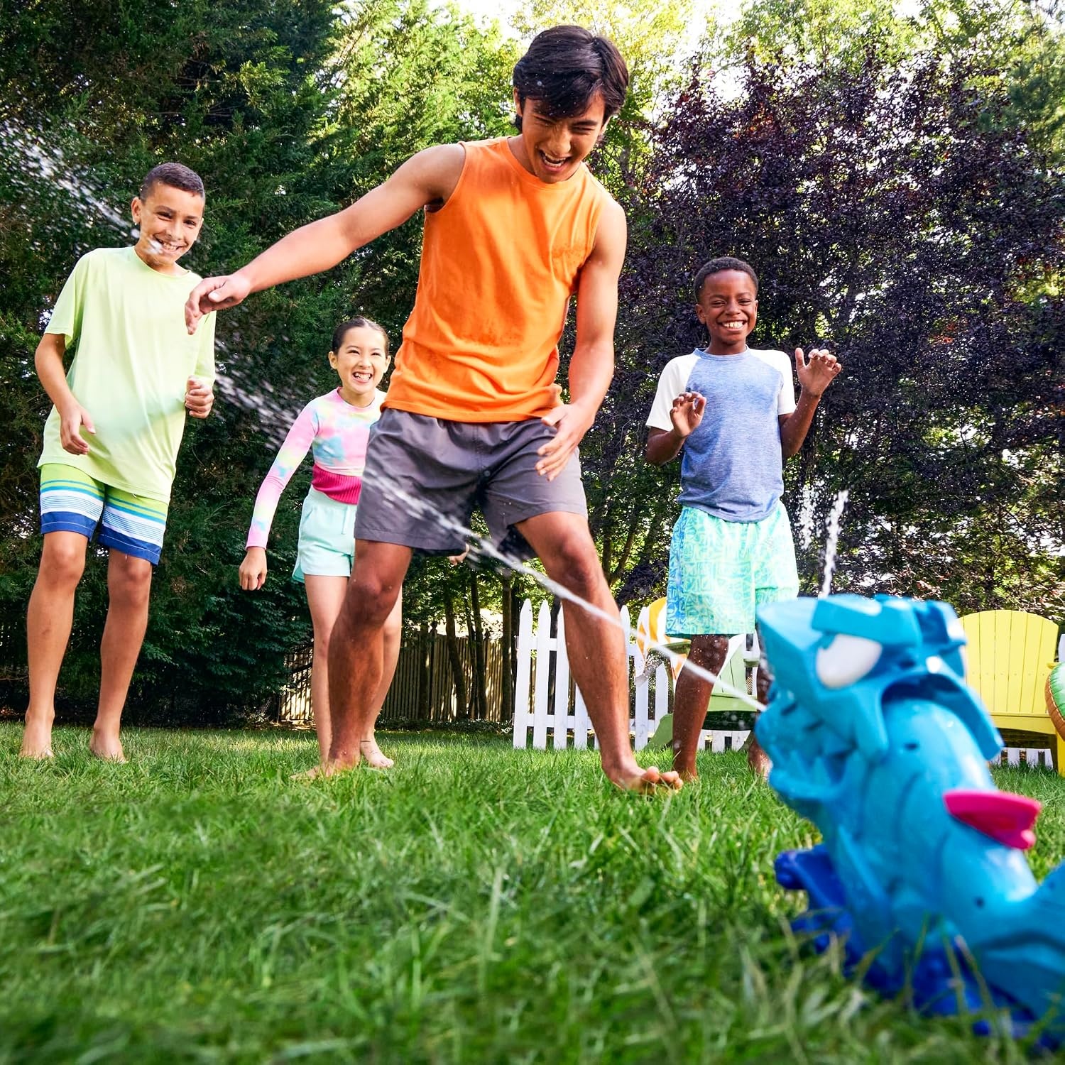 image:imageNerf Super Soaker Hop amp Chomp Water Toy Sprays Streams of Water Chomping Jaws Attaches to Garden Hose Kids Outdoor Sprinkler Toys Ages 3