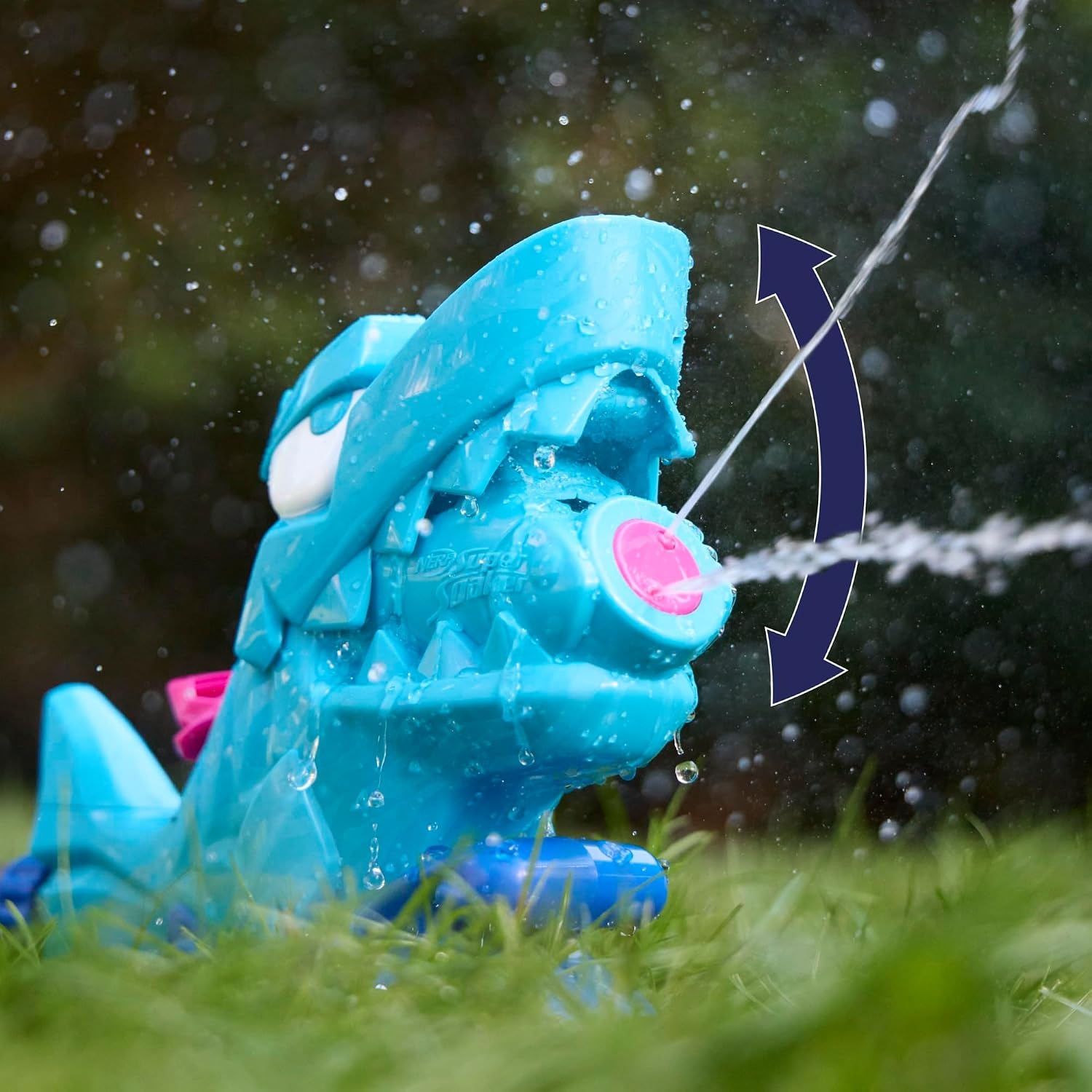 image:imageNerf Super Soaker Hop amp Chomp Water Toy Sprays Streams of Water Chomping Jaws Attaches to Garden Hose Kids Outdoor Sprinkler Toys Ages 3