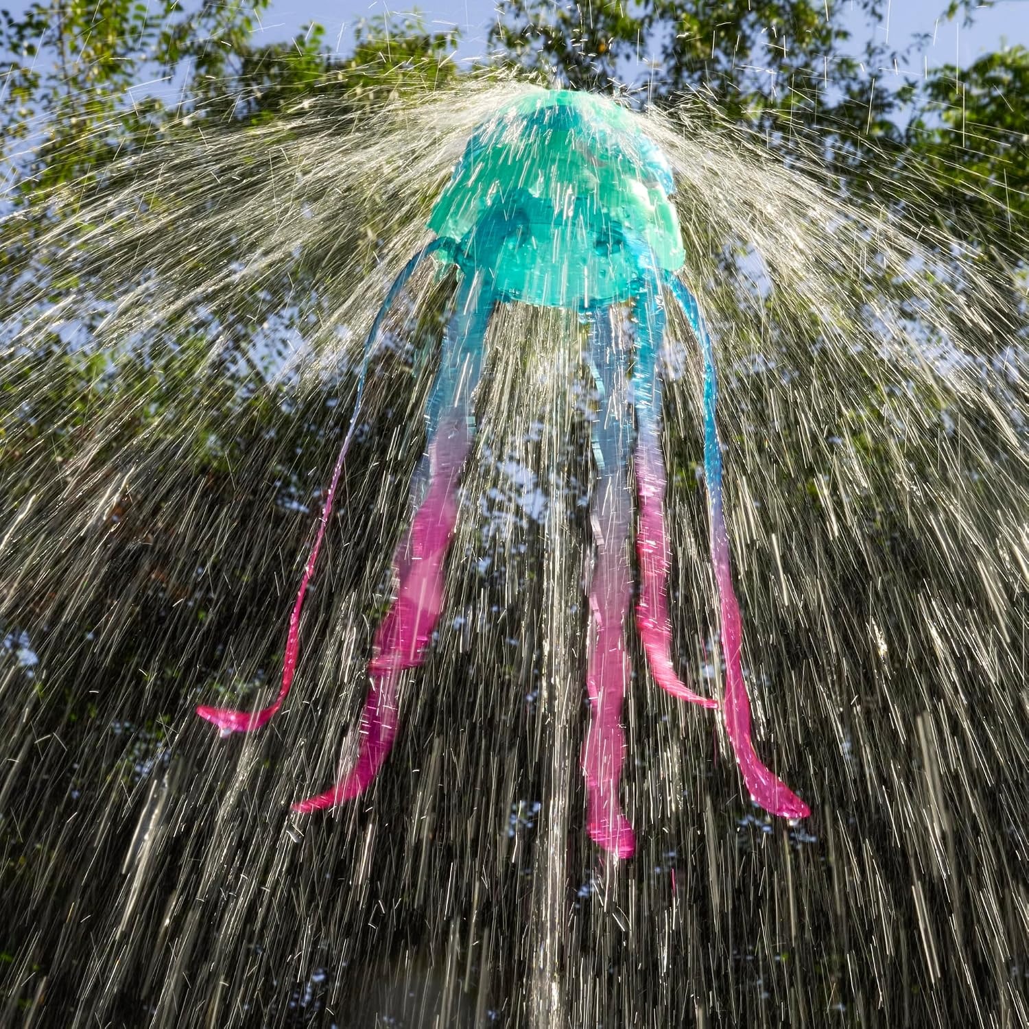 image:imageNerf Super Soaker Stomp amp Soak Water Toy Jellyfish Launches Into The Air amp Sprays Water Attaches to Garden Hose Kids Outdoor Sprinkler Toys amp Gifts Ages 4