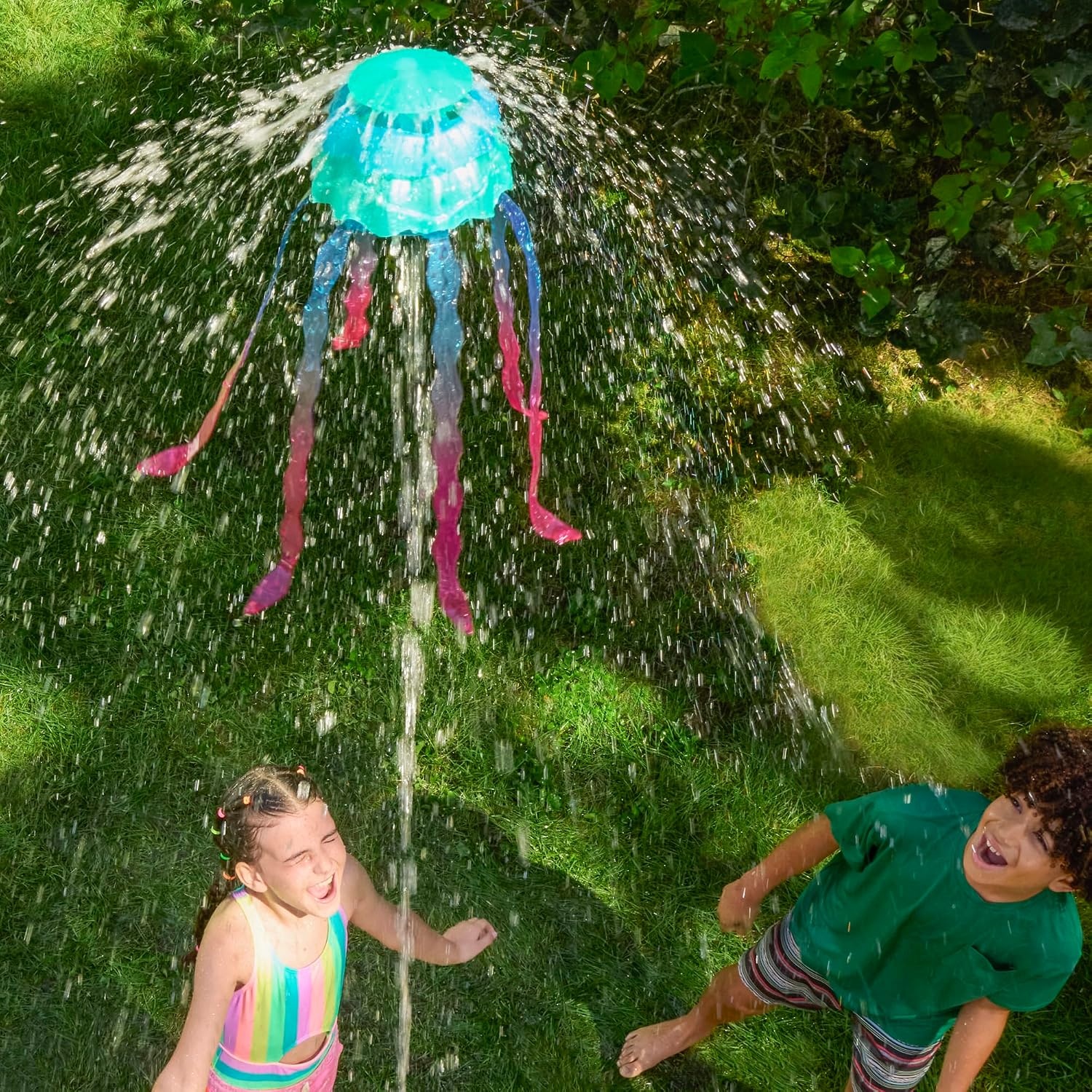 image:imageNerf Super Soaker Stomp amp Soak Water Toy Jellyfish Launches Into The Air amp Sprays Water Attaches to Garden Hose Kids Outdoor Sprinkler Toys amp Gifts Ages 4