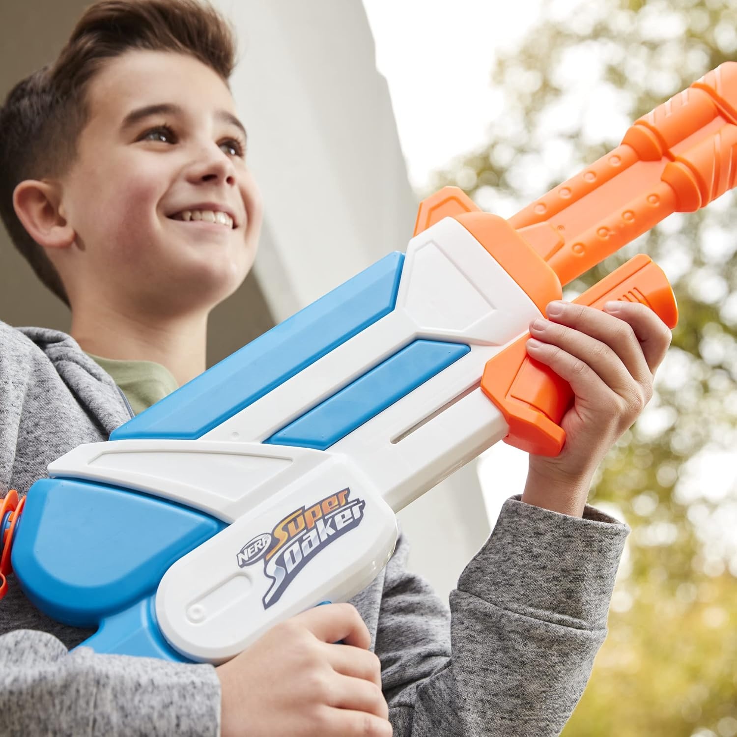 image:imageNerf Super Soaker Twister Water Blaster 2 Twisting Streams of Water Pump to Fire Outdoor WaterBlasting Fun for Kids Teens Adults