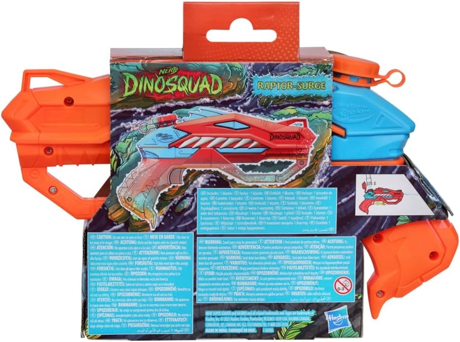 image:imageSuper Soaker SUPERSOAKER Nerf DinoSquad RaptorSurge Water Blaster TriggerFire Soakage for Outdoor Summer Water Games for Youth Teens Adults