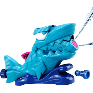 Nerf Super Soaker Hop & Chomp Water Toy | Sprays Streams of Water | Chomping Jaws | Attaches to Garden Hose | Kids Outdoor Sprinkler Toys | Ages 3+