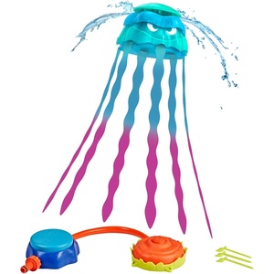 Nerf Super Soaker Stomp & Soak Water Toy | Jellyfish Launches Into The Air & Sprays Water | Attaches to Garden Hose | Kids Outdoor Sprinkler Toys & Gifts | Ages 4+