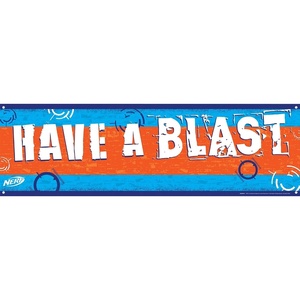 amscan Have A Blast Nerf Large Customizable Banner – 166 pcs
