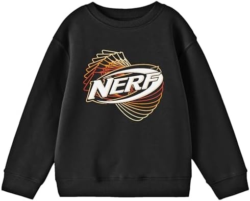 image:imageBioworld Nerf Twisted Logo Crew Neck Long Sleeve Boys Black SweatshirtBlack