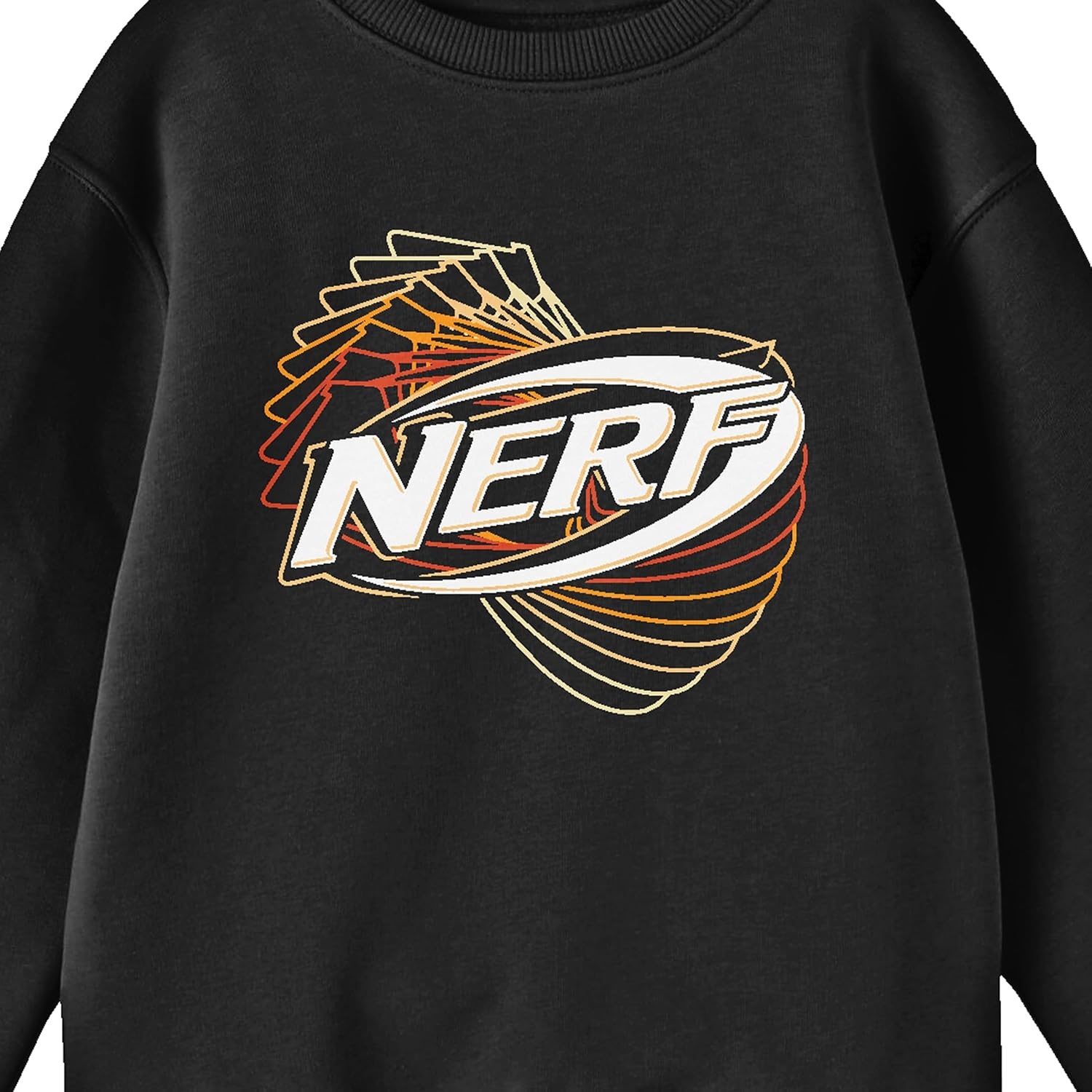 image:imageBioworld Nerf Twisted Logo Crew Neck Long Sleeve Boys Black SweatshirtBlack