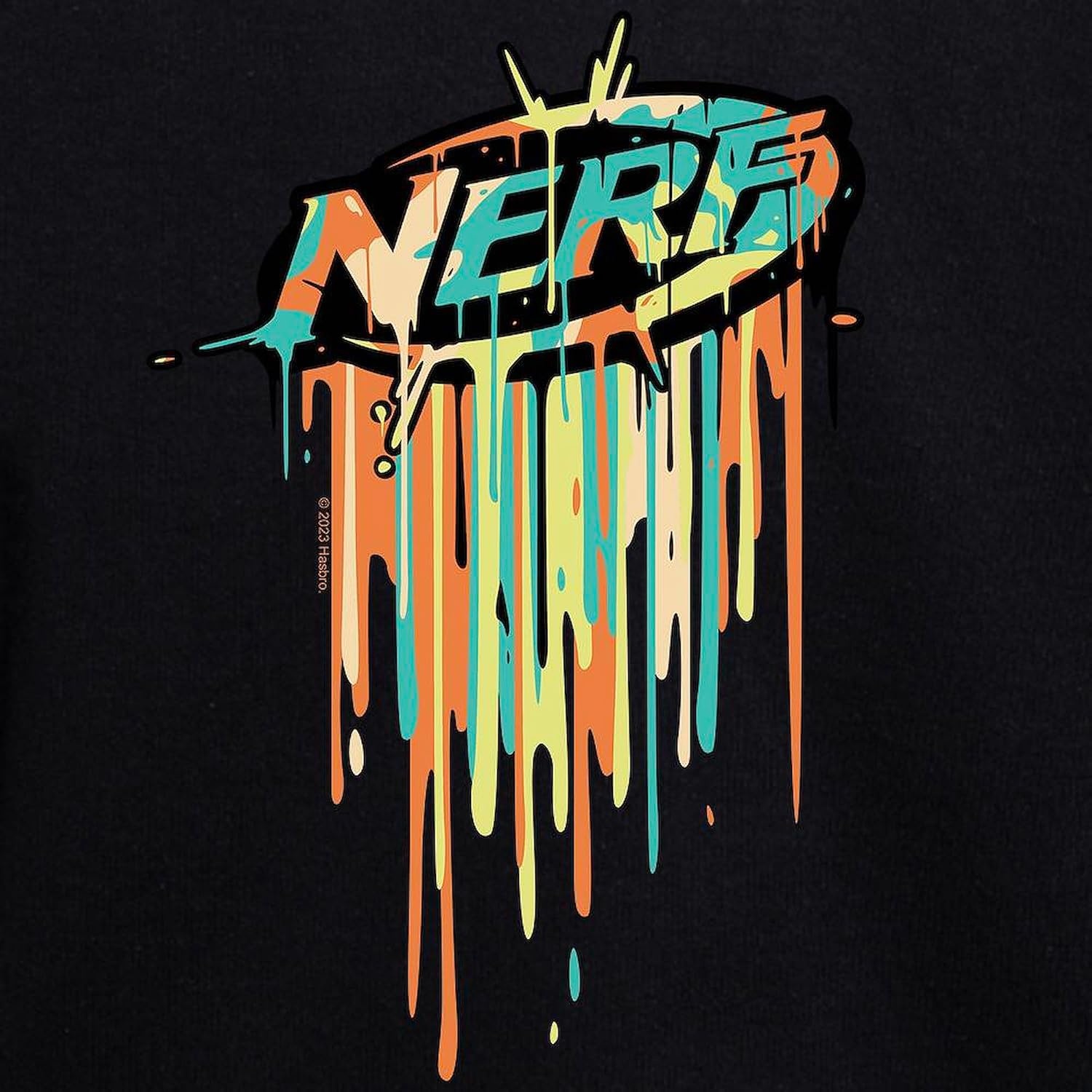 image:imageCafePress Nerf Classic Melted Logo Sweatshirt Kids Sweatshirt Youth Crew Neck SweatshirtBlack