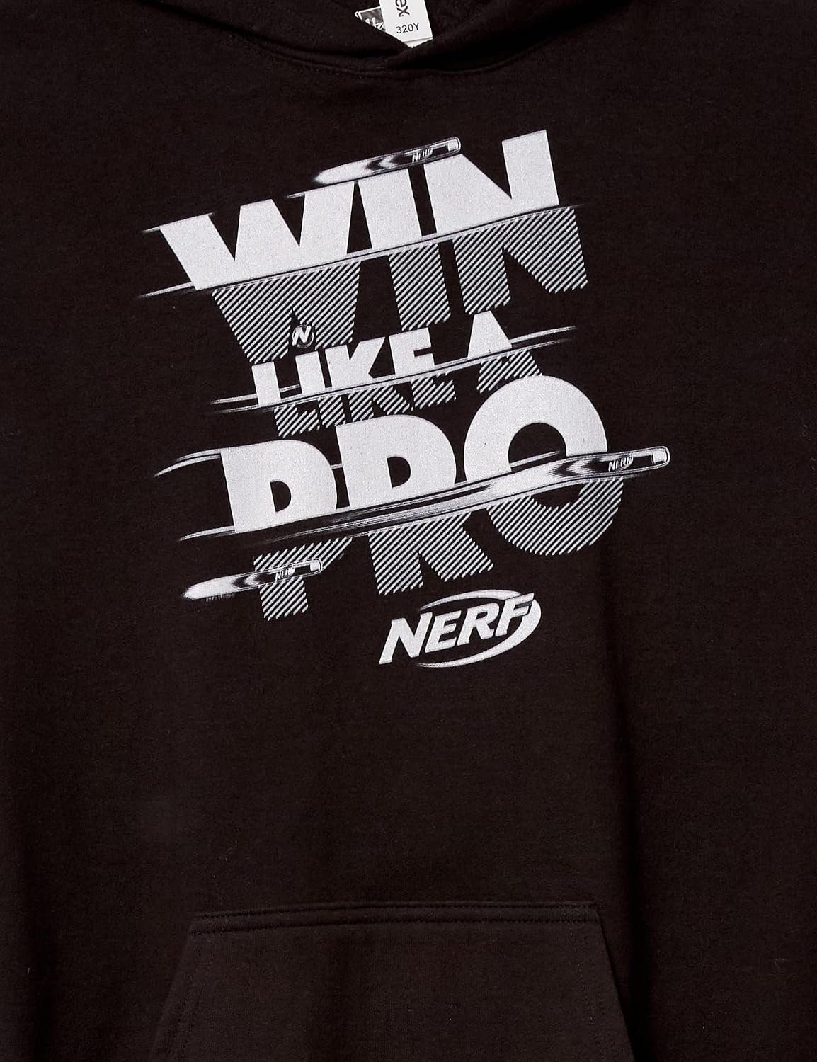 image:imageHasbro Boys Nerf Win Like a Pro Boys Hooded Pullover FleeceBlack