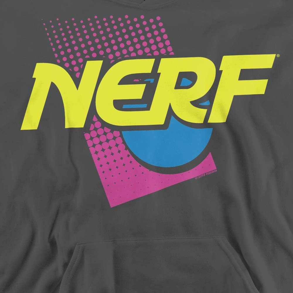 image:imageTrevco Nerf 90S Logo Unisex Youth PullOver HoodieCharcoal