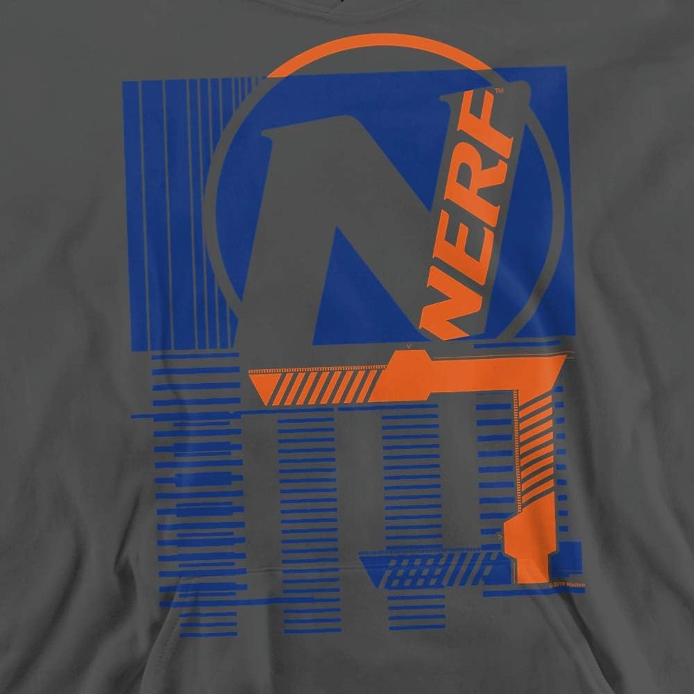 image:imageTrevco Nerf Grid Unisex Youth PullOver HoodieCharcoal
