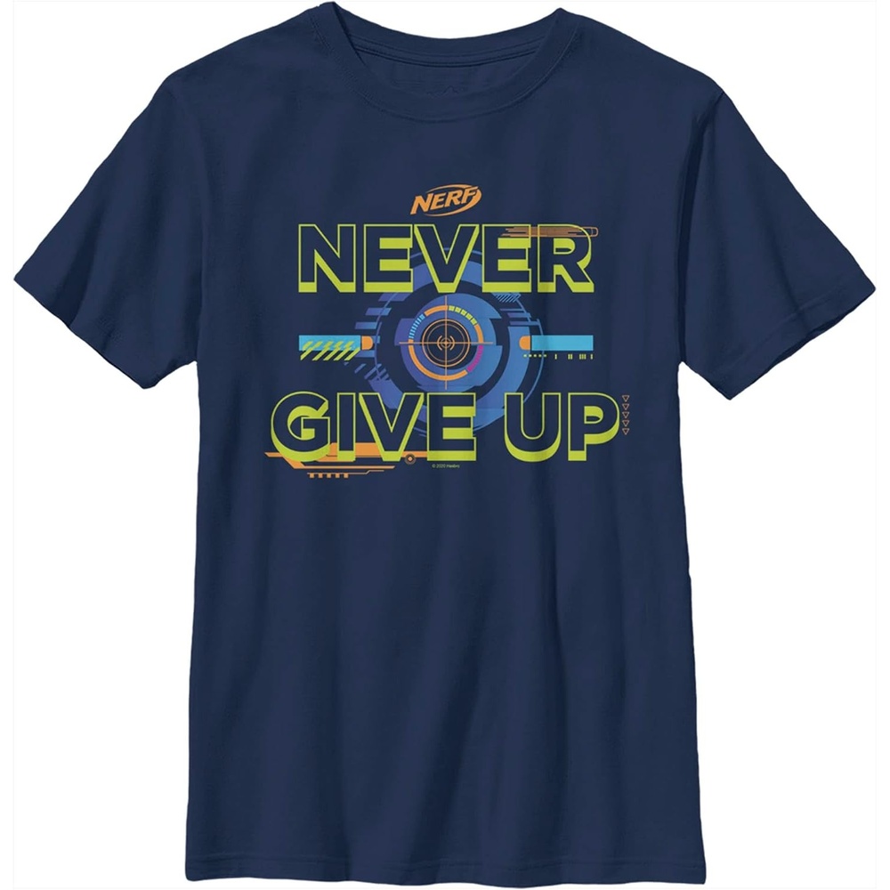 image:imageBoys Nerf Never Give Up Bullseye TShirtNavy Blue