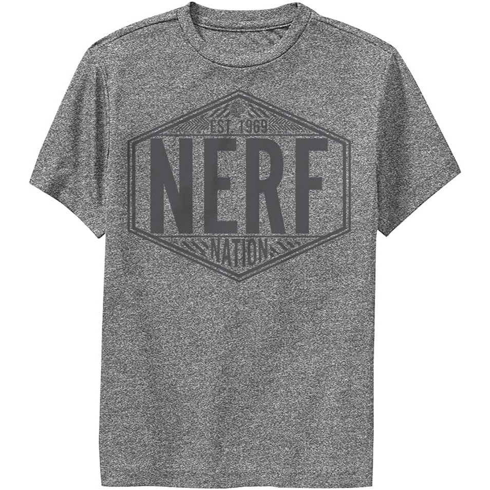 image:imageHasbro Boys Nerf Nation BadgeCharcoal Heather