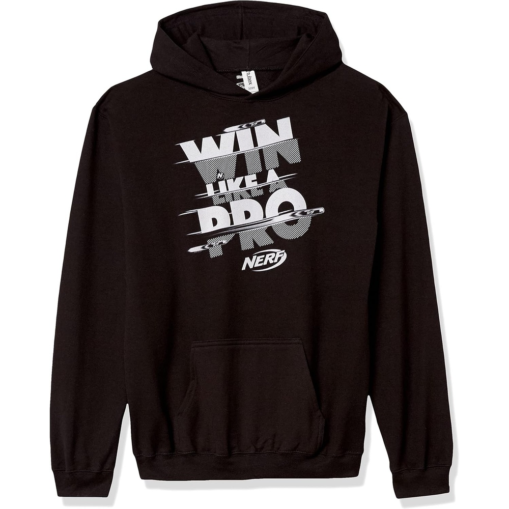 image:imageHasbro Boys Nerf Win Like a Pro Boys Hooded Pullover FleeceBlack