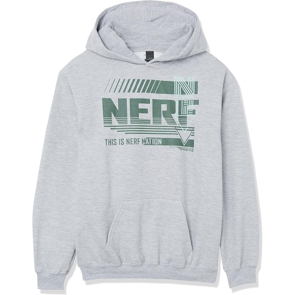 image:imageHasbro boys Nerf Nerf Xl Nation Boys Hooded Pullover FleeceAthletic Heather