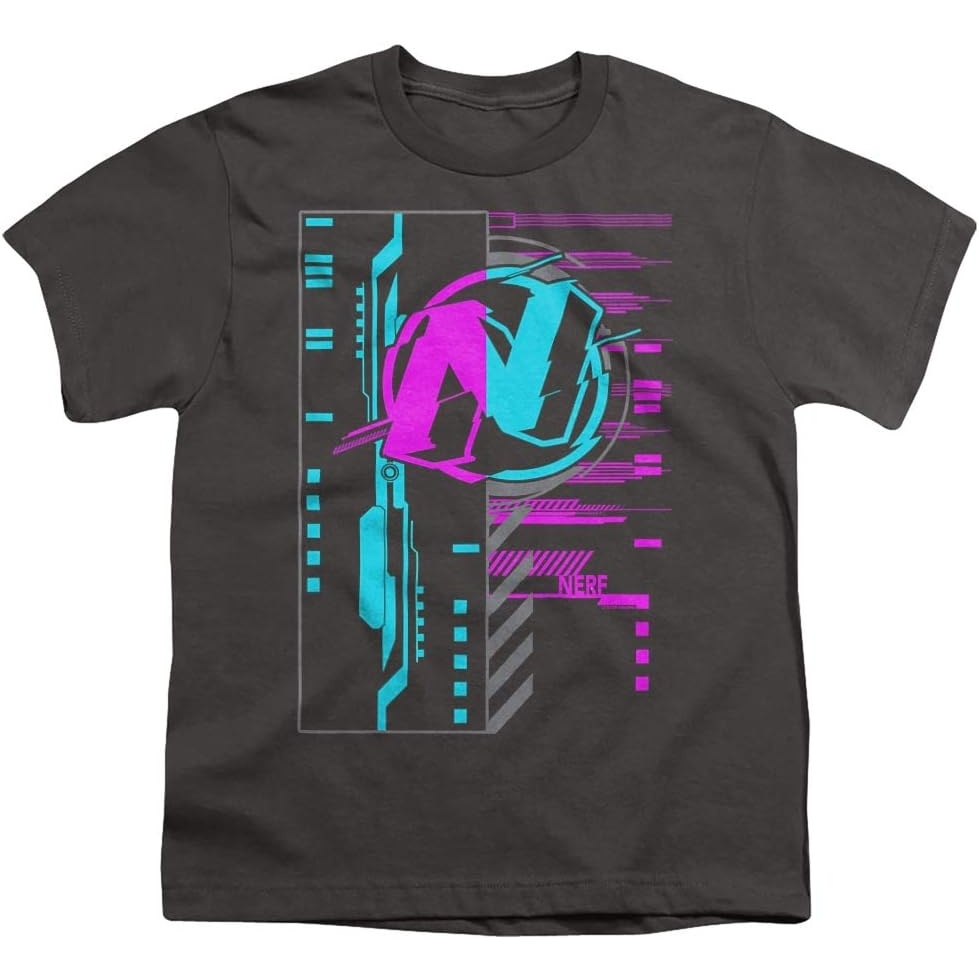 image:imageNerf Cyber Unisex Youth T ShirtCharcoal