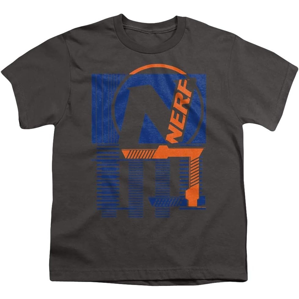 image:imageNerf Grid Unisex Youth T ShirtCharcoal