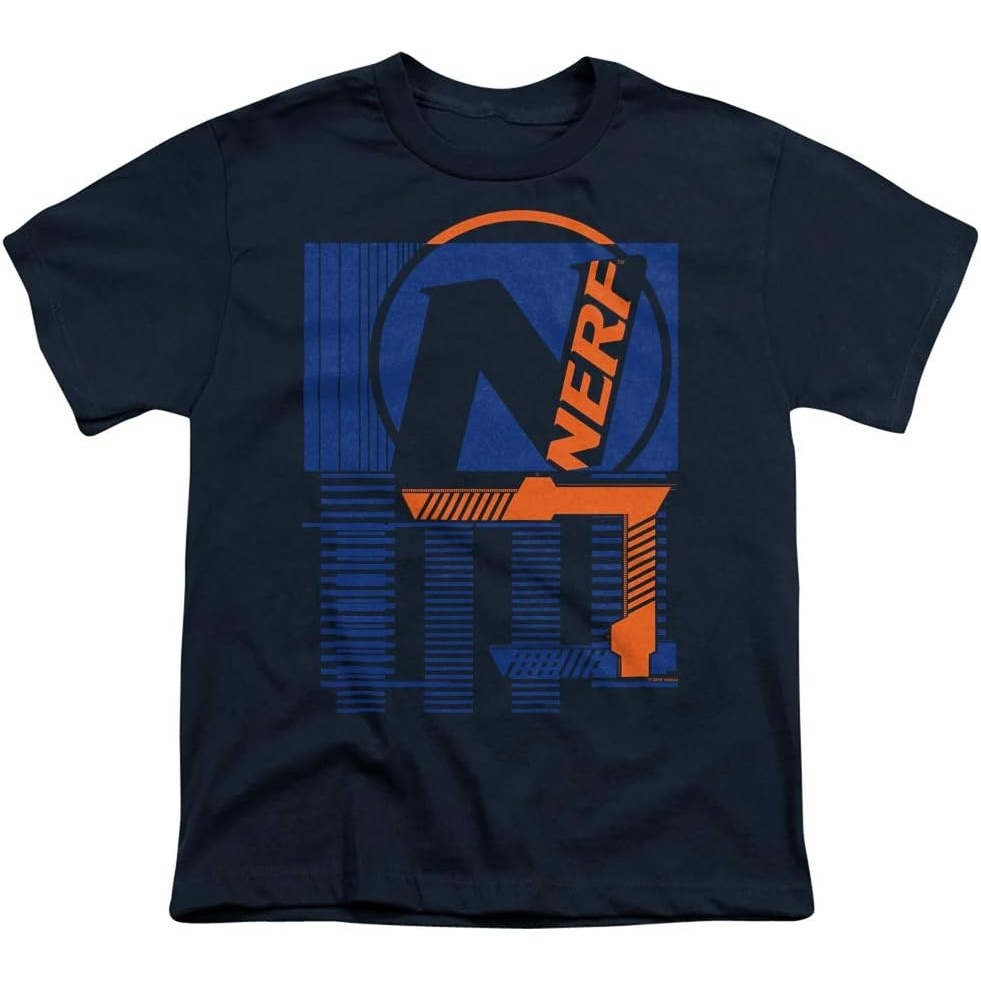 image:imageNerf Grid Unisex Youth T ShirtNavy