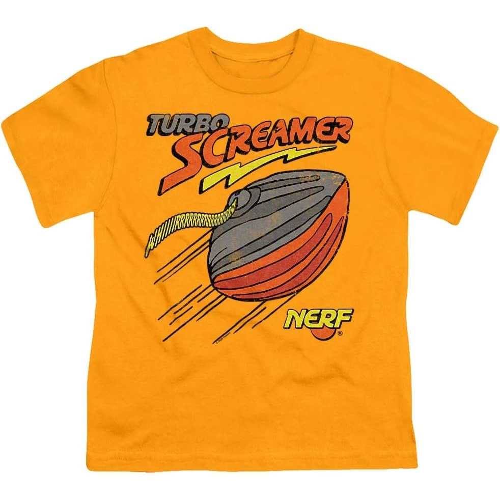 image:imageNerf Turbo Screamer Unisex Youth T ShirtGold