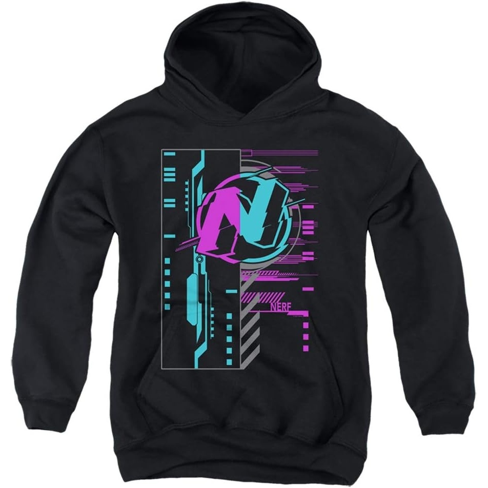 image:imageTrevco Nerf Cyber Unisex Youth PullOver HoodieBlack