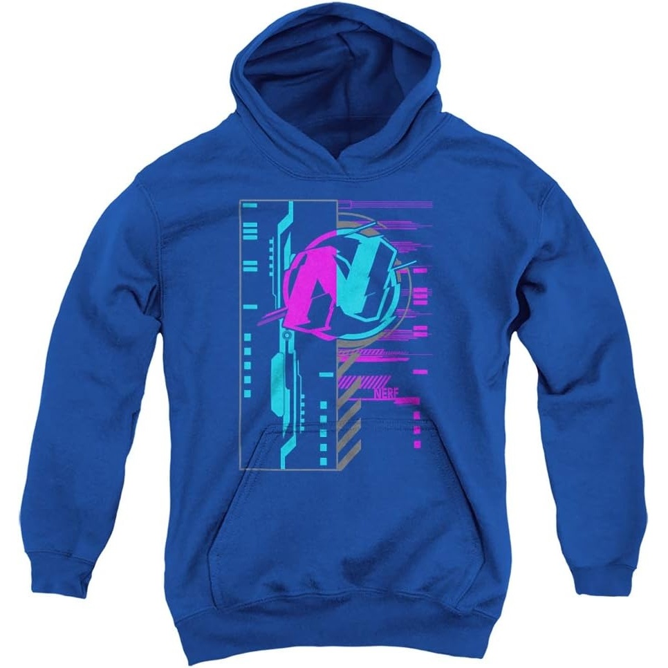 image:imageTrevco Nerf Cyber Unisex Youth PullOver HoodieRoyal