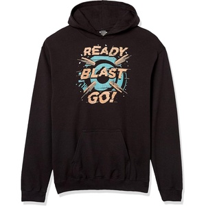 Hasbro Boys’ Nerf Ready Blast Go Boy’s Hooded Pullover Fleece(Black)