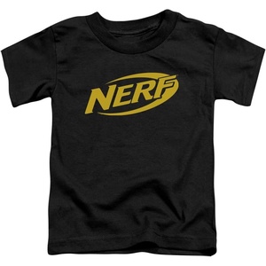 Nerf Logo Unisex Toddler T Shirt for Boys and Girls(Black)