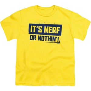 Nerf Nerf Or Nothing Unisex Youth T Shirt(Yellow)