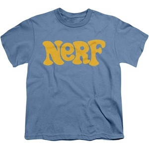 Nerf Og Logo Unisex Youth T Shirt(Carolina Blue)