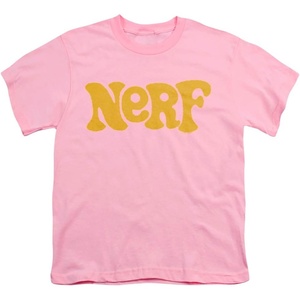 Nerf Og Logo Unisex Youth T Shirt(Pink)