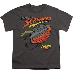 Nerf Turbo Screamer Unisex Youth T Shirt(Charcoal)