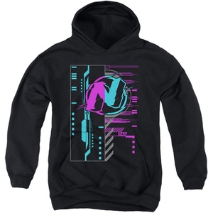 Trevco Nerf Cyber Unisex Youth Pull-Over Hoodie(Black)