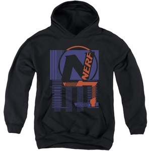 Trevco Nerf Grid Unisex Youth Pull-Over Hoodie(Black)