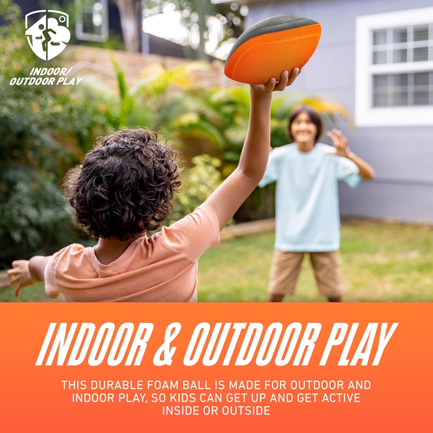 image:imageHasbro NERF Turbo Jr Kids Foam Football Classic Foam Football for Kids Indoor Outdoor Soft Foam Ball Kids Mini Soft Foam Ball NERF Toy Football for Kids Easy Throw Catch Youth Football