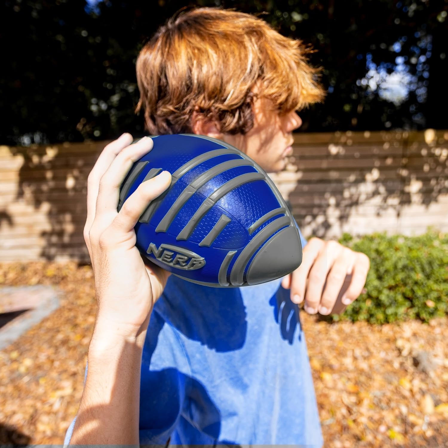 image:imageNerf Weather Blitz Kids Foam Football Weatherproof 9Blue