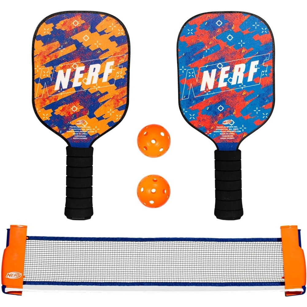 image:imageNERF Tabletop Pickleball Set  Mini Tabletop Pickleball Game  Retractable Net Up to 5 Feet  Fits Most TablesPack of 1