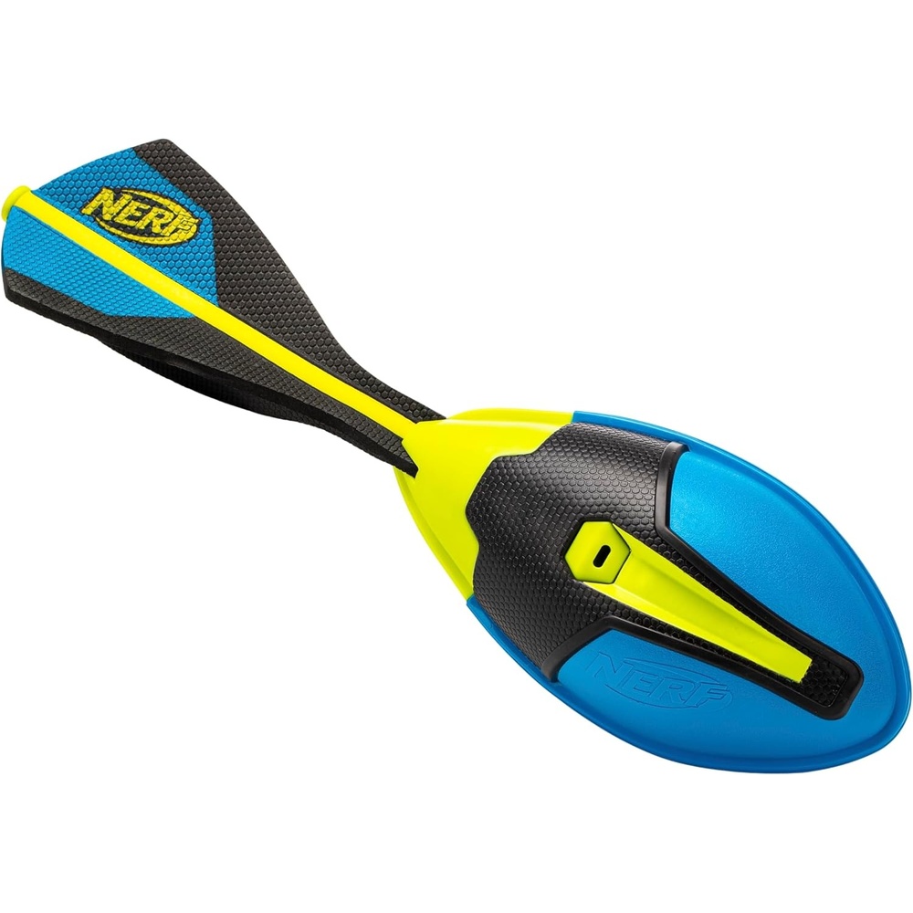 image:imageNerf Vortex Ultra Grip Football Designed for Easy Catching Howling Whistle Sound DistanceOptimizing Tail WaterResistant AllWeather PlayBlackBlueYellow