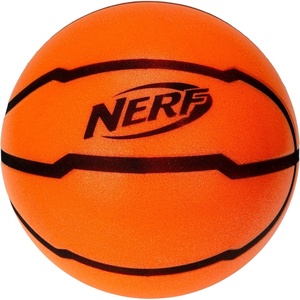 Nerf Quietcourt Silent Foam Basketball – Mini or Official Size Silent Dribbling Foam Basketball – Never Goes Flat – 7″ or 29.5″ – Orange(7″)