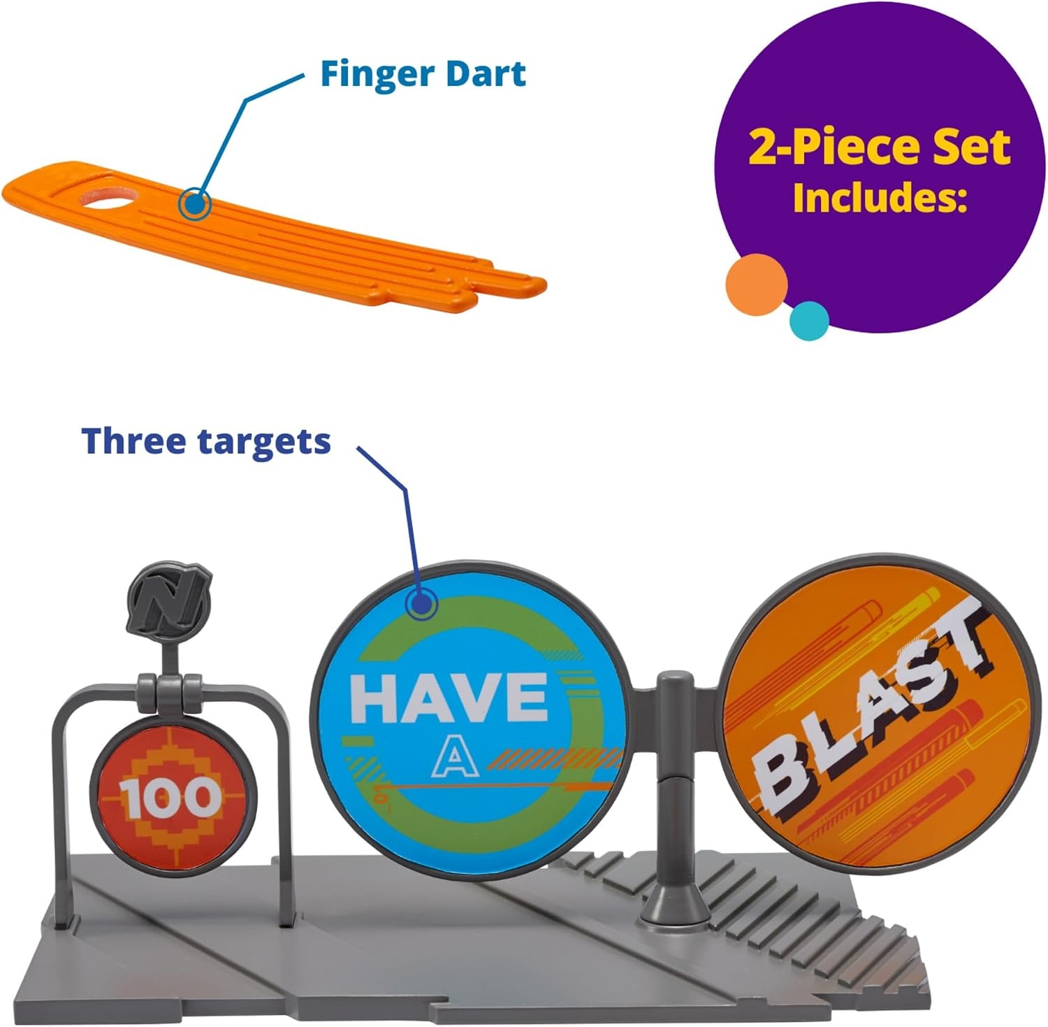 image:imageDecoSet This Is Nerf Nation Cake Topper Reusable Decorations for Fun After the Birthday Party